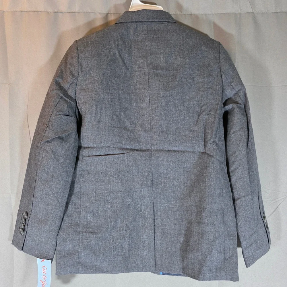 Cat & Jack Boys Gray Suit Jacket Blazer Size 8 NWT Formal Wedding School Dressy